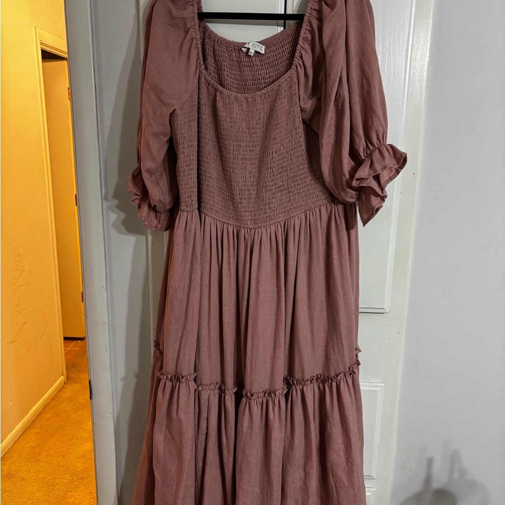 Ivy City Co Lani Dress in Dusty Pink